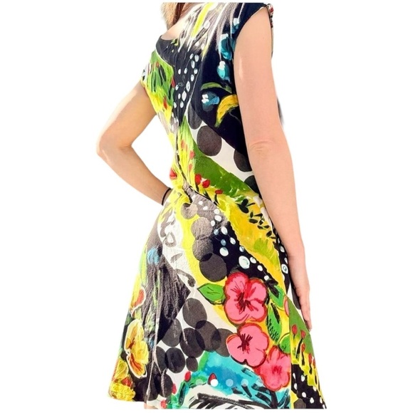 Jams World Sherry Dress Hawaiian Tropical Floral Print Wearable Art Size Medium - Picture 5 of 8
